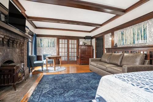 Posezení v ubytování Oak Suite