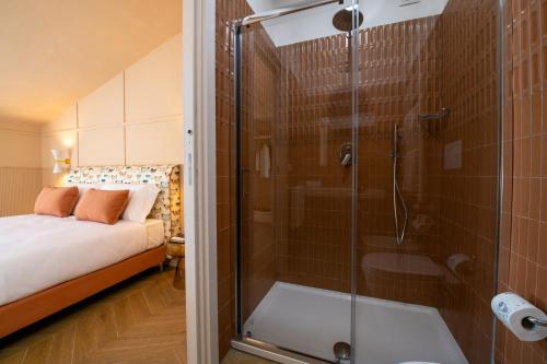 Koupelna v ubytování Villa Bellarosa