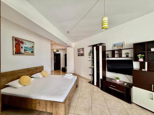 En eller flere senge i et værelse på Summerlad Mamaia Beach