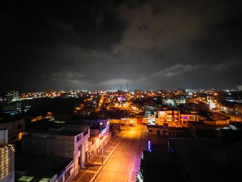 Udsigt til Ipiales eller udsigt til byen taget fra lejligheden