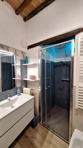 Phòng tắm tại La Casetta di Cri