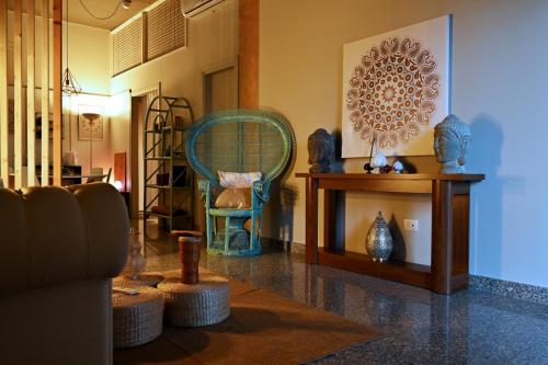 Een zitgedeelte bij Cerchio di Luce