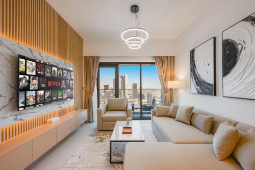 Luxury 2 bed, 5 mins walk to Dubai Mall and Burj Khalifa