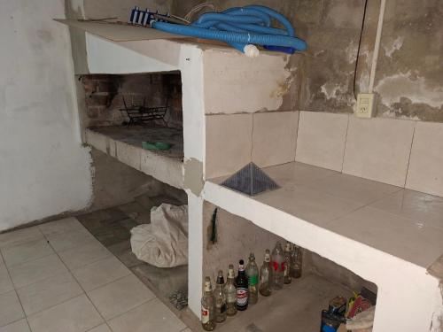 En eller flere køjesenge i et værelse på Casa Bianca