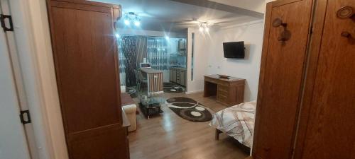 Koupelna v ubytování Teona Apartament Targu Neamt