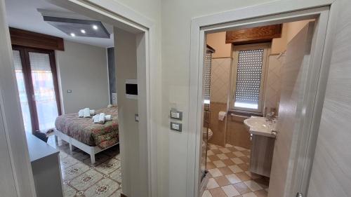 Koupelna v ubytování B&B Le Gorgonie