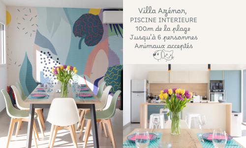 Villa Azénor Bretagne Piscine Intérieure Partagée toute l'année 100m plage
