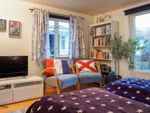 En eller flere senge i et værelse på 3 person holiday home in Hunnebostrand