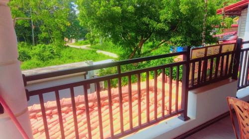 En balkon eller terrasse på CozyCove stay