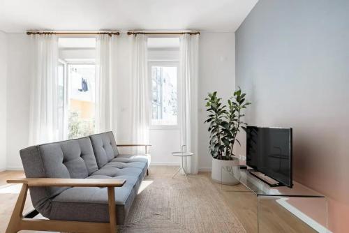 Bright Design Apartment with Spacious Balcony