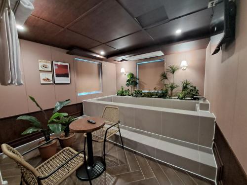 Et tv og/eller underholdning på 그랑메종바오밥호텔