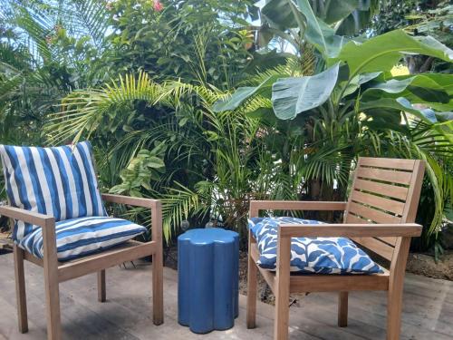 Zahrada ubytování BlancBleu Saint Jean Loft