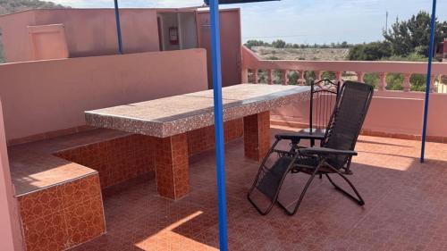 En balkon eller terrasse på Atanane