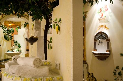 A bathroom at Hotel Idhof