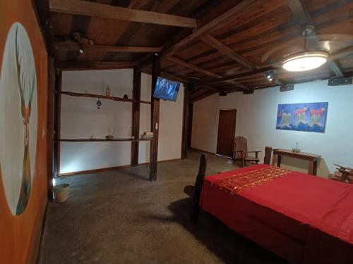 Ένα ή περισσότερα κρεβάτια σε δωμάτιο στο Xulha Hosteleria Rustica