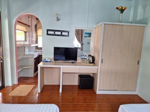 Nhà bếp/bếp nhỏ tại Nice Sea Resort