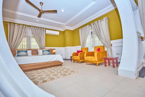 Χώρος καθιστικού στο Prempeh Royale Suites