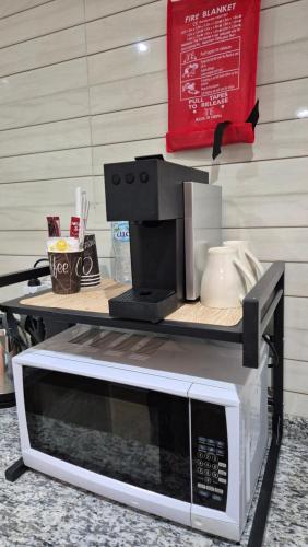 Kuchyň nebo kuchyňský kout v ubytování jhc1