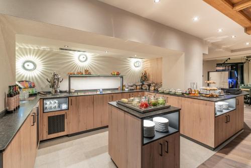 Køkken eller tekøkken på Edelweiss echt-charmant