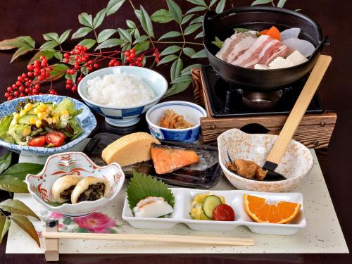 Mad på ryokanen eller i nærheden