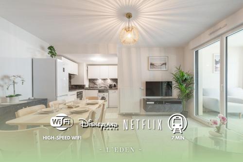 L'Eden - T2 Neuf avec Loggia et Parking privé - Proche RER A & Disneyland