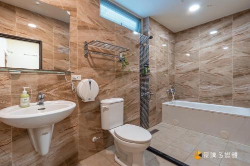 Koupelna v ubytování 宜蘭樂活小屋