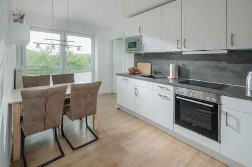 Køkken eller tekøkken på Haus an den Dünen