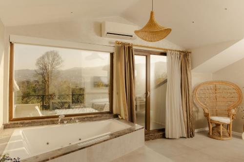 Koupelna v ubytování Lale Hotel