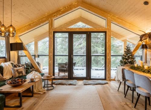 Posezení v ubytování Naturchalets Turracher Höhe by ALPS RESORTS