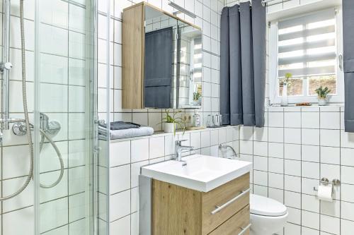 Koupelna v ubytování Angie's Ferienapartment Thermalbad