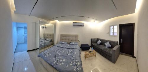 Et opholdsområde på ميرا للشقق الفندقية