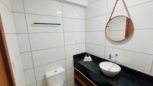 Koupelna v ubytování Apartamento Premium na Praia dos Carneiros