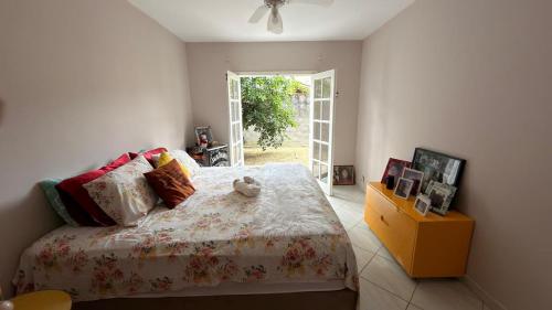 En eller flere senge i et værelse på Casa de Praia à Beira-Mar - Costa Bela