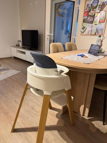 TV/trung tâm giải trí tại Ferienwohnung Krautfassblick