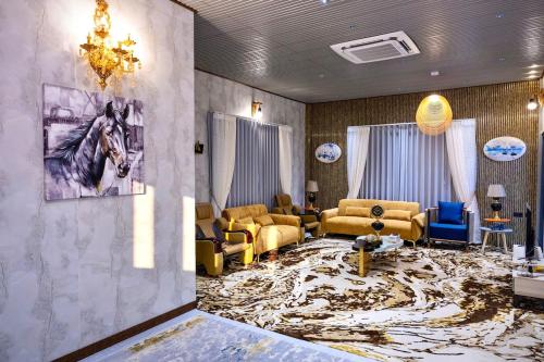 Et opholdsområde på Al Shams 2 Guest House