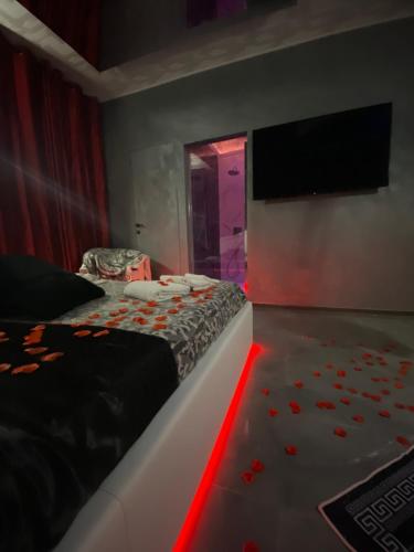 Ένα ή περισσότερα κρεβάτια σε δωμάτιο στο Dream House Luxury