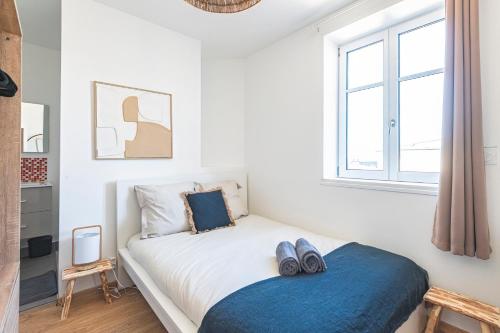 Giường trong phòng chung tại Le Sarrail - Hypercentre et 12 Couchages