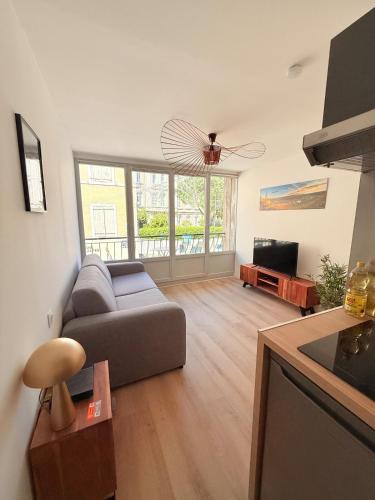 Studio with balcony
