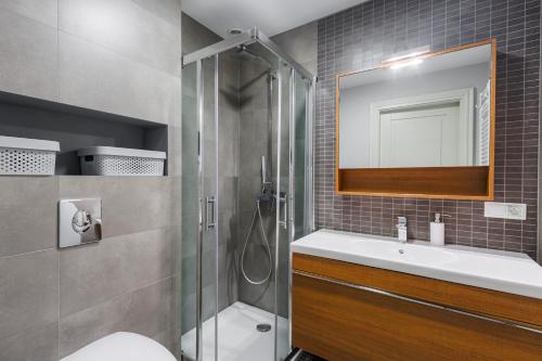 Et badeværelse på Apartamenty Baltic Horst Basen & Restauracja