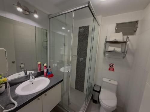 Phòng tắm tại Casona Apartament