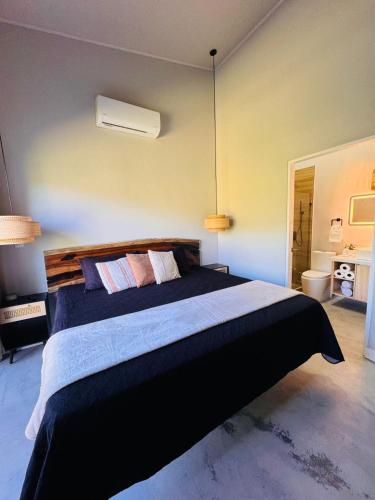 een slaapkamer met een groot bed in een kamer bij Blue Zone Private Eco Residence - Essence Suite - in Tamarindo