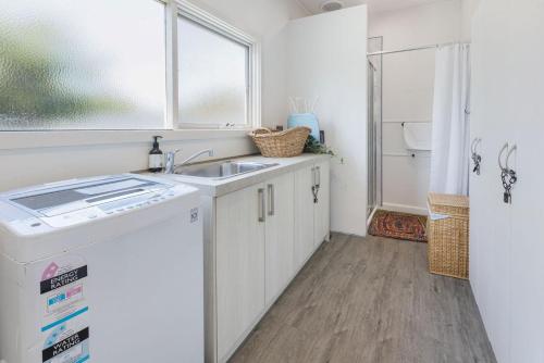 Køkken eller tekøkken på Armstrong Cottage