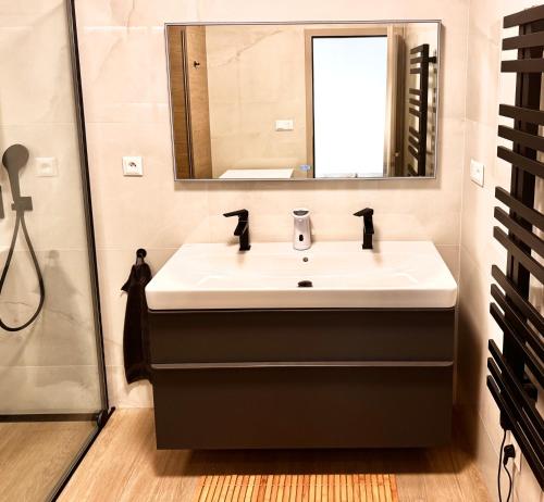 Koupelna v ubytování Apartmán Pohoda Trenčianske Teplice