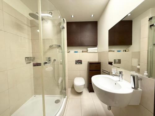 Koupelna v ubytování Apartament Odkryta 36a