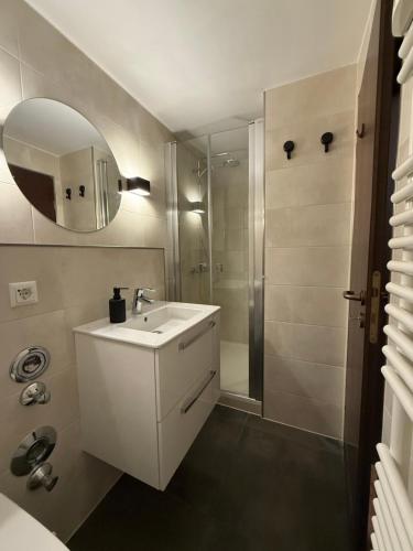 Et badeværelse på Ferienwohnung Mein Platz im Harz