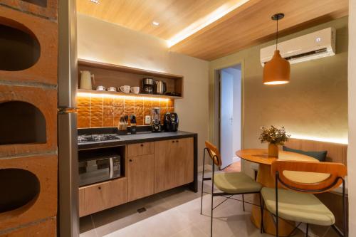 Køkken eller tekøkken på 3 minutos da Praia de Copacabana - NSC505