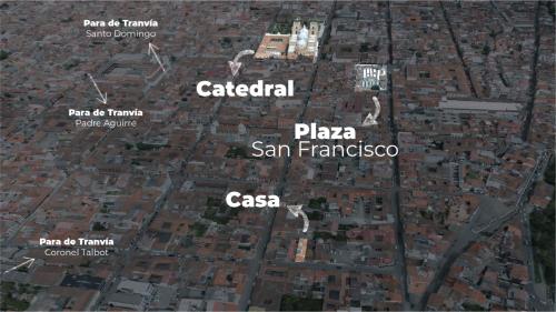 Udsigt til Cuenca eller udsigt til byen taget fra lejligheden