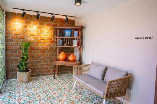 Et opholdsområde på Hotel Libreria Cafe de Pombal