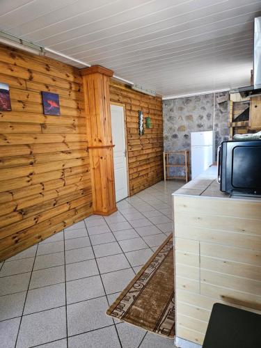 Nhà bếp/bếp nhỏ tại Bungalow Les Cocotiers