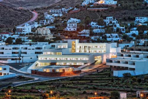 a rendering of a building in a city at night at Hotel Spa Calagrande Cabo de Gata in Las Negras